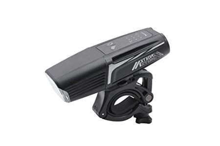 Moon Meteor Storm Pro Rechargeable Front Light - Black