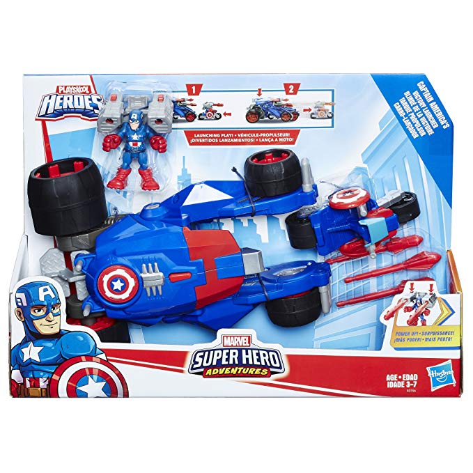 Playskool Heroes Marvel Super Hero Adventures Captain America's Victory Launcher