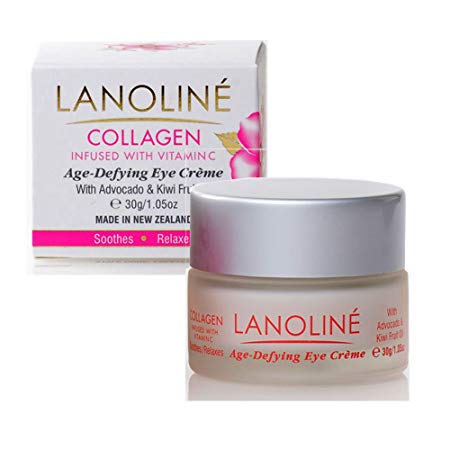 Lanoline Collagen, Vitamin C, Avocado, and Kiwifruit Antiaging Eye Cream for Dark Circles, Puffiness, Wrinkles and Bags