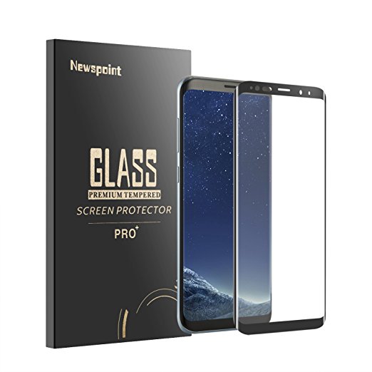Galaxy S8 Plus Screen Protector, S8 Plus Tempered Glass, Galaxy S8  [Case Friendly][Anti-Bubble][High Touch Sensitivity] Newspoint Glass Screen Protector for Samsung Galaxy S8 Plus (Clear)