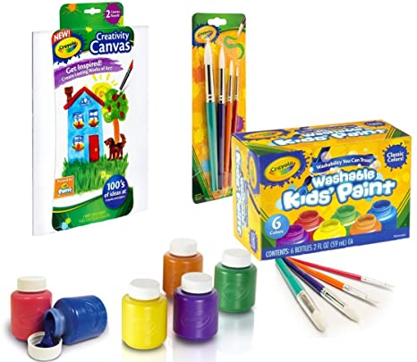 Crayola Washable Kid's Paint (6 count) (Paint Art Set)