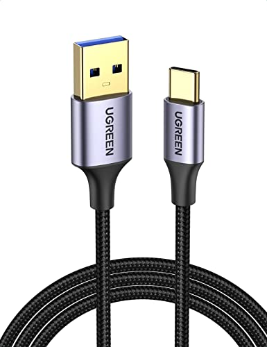 UGREEN USB 3.0 Ladekabel USB-C Kabel Quick Charge 3.0 Typ C Schnellladekabel kompatibel mit Galaxy S21 S20 S10 S9 S8 A51 A20e A21s Z Flip Huawei P30 Lite Redmi Note 9T Note 8 Xperia 10 II usw. (2M)