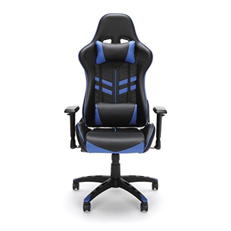 Model ESS-6065 Essentials by OFM Racing Style Gaming Chair, Blue