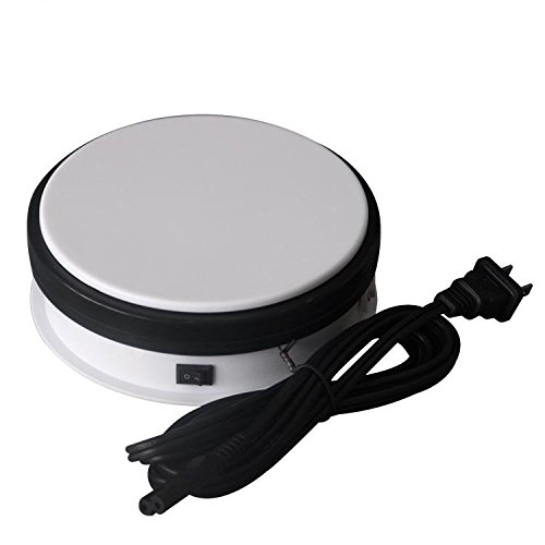 Motorized Turntable Display,Yuanj 360 Degree Electric Rotating Display Turntable for Display Jewelry, watch, digital product, shampoo, glass, bag, Models, Diecast , Jewelry and Collectibles
