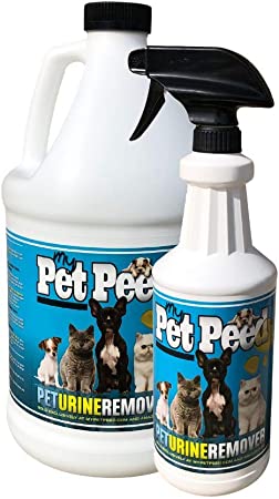My Pet Peed - Pet Stain & Odor Remover (Starter Pack: 32oz Quart & One Gallon)