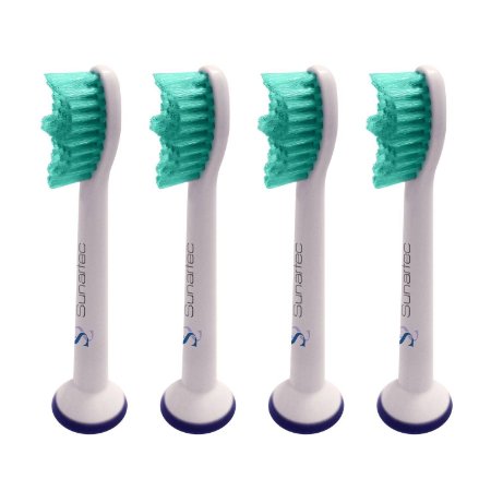 Premium Economical Replacement Toothbrush Heads 4-pack replaces Philips Sonicare HX6014 ProResults fits DiamondClean  EasyClean  FlexCare series  HealthyWhite  Plaque Control  Gum Health Handles