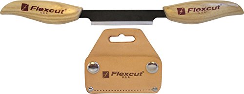 Flexcut 1 inch Mini-Draw Knife High Carbon Steel Blade Ergonomic Ash Handle KN17