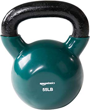 AmazonBasics Vinyl Coated Cast Iron Kettlebell Weight