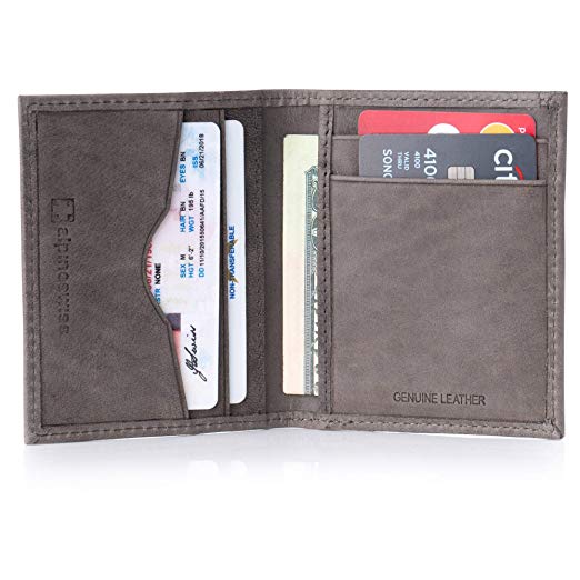 Alpine Swiss RFID Business Card Case Wallet