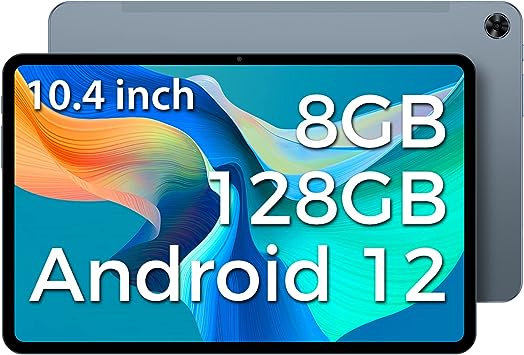 TECLAST Tablet 10.4 Zoll T40 Pro 8GB RAM 128GB ROM (TF 1TB), 10 Zoll Android 12, 2K Gaming Tablet, 2.0GHz Octa Core, FHD 2000x1200 IPS, 5G WiFi, Dual 4G SIM/SD, GPS/OTG/Type-C/8 13MP/7000mAh