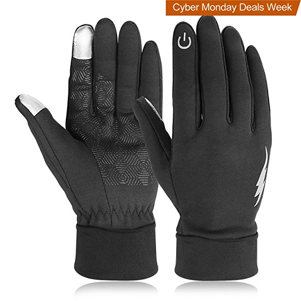 Winter Gloves, HiCool Touch Screen Gloves Driving Gloves Running Cycling Gloves Outdoor Indoor Thermal Warm Gloves for Men and Women