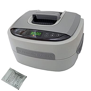 iSonic P4821-CE 1TSP Commercial Ultrasonic Cleaner, 2.6 Quart/2.5 L, Plastic Basket, 220-240V VDE Plug for Europe, Beige, Model Number: P4821-CE 2TSP