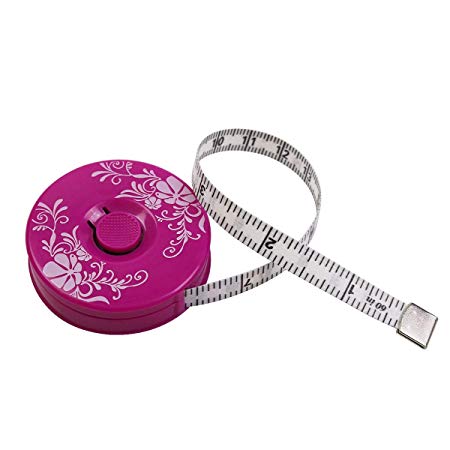 Tape Measure for Body, Measuring Tape for Body Sewing Tailor Fabric Measurements Tape, Retractable Purple Tape Measure, Dual Sided