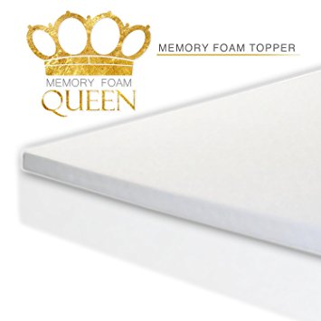 Memory Foam Topper Queen 2 Inch Thick, Ultra-Premium Memory Foam Mattress Topper