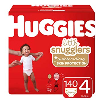 Huggies Little Snugglers Baby Diapers, Size 4, 140 Count