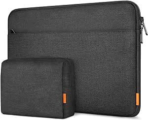 Inateck Housse Ordinateur 15-15,6 Pouces Compatible avec Chromebook Notebook Ultrabook 15-15,6 Pouces, résistant aux éclaboussures, avec Poche d'Accessoires, Noir