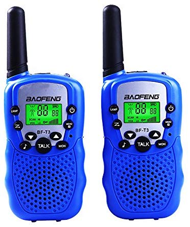 BaoFeng BF-T3 Kids' Walkie Talkies 22 Channel Children's Two-Way Radio FRS/GMRS UHF Long Range (1 pair)-Blue