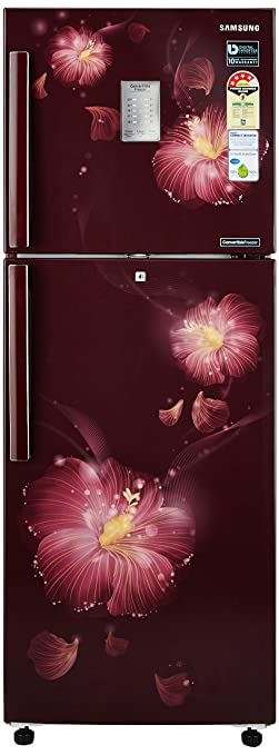 Samsung 253 L 4 Star Frost Free Double Door Refrigerator(RT28M3954R3/HL, Rose Mallow Plum, Convertible, Inverter Compressor)