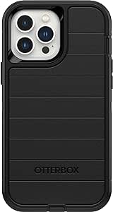 OtterBox Defender Series Screenless Edition Case for iPhone 13 Pro Max & iPhone 12 Pro Max (Only) - Case Only - Microbial Defense Protection - Non-Retail Packaging - Black