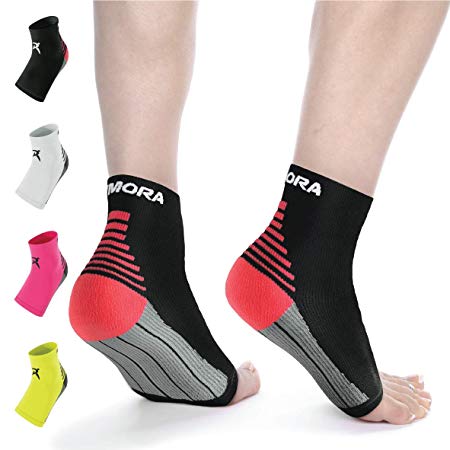 Rymora Plantar Fasciitis Foot Compression Sock Sleeves for Men and Women - Relieves Pain - Supports Heel, Arch & Ankle