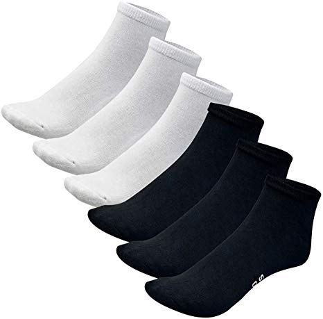 Bamboo Sports Quarter Crew Socks- Super Soft & Comfortable Prevent Smelly & Sweaty Feet