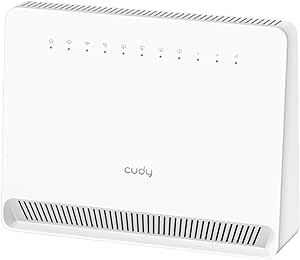 Cudy Routeur Wi-Fi 4G LTE Advanced Cat 12 AX3000 Wi-Fi 6 avec fente SIM 1,2 Gbit/s Vitesse 4G, vitesse Wi-Fi 3,0 Gbit/s, 4 x 4 MIMO, OpenVPN, WireGuard, IPsec, WAN Failover, LT15E