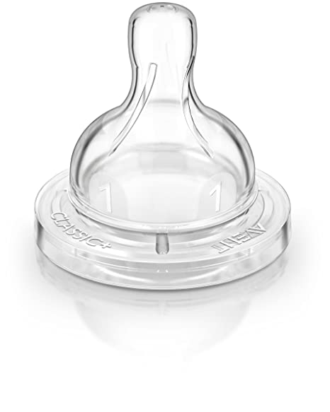 Philips AVENT Anti-Colic Nipple, Clear, Newborn (Pack of 2)