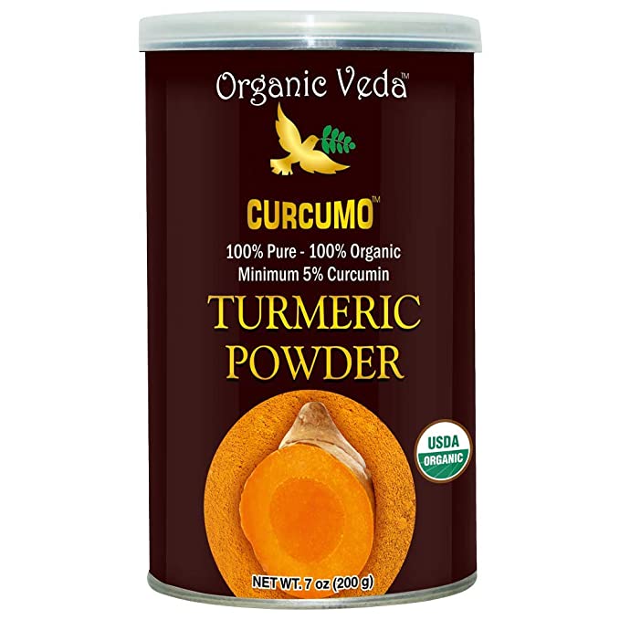 Turmeric Curcumin Powder 5% Curcumin- Turmeric Extract Curcumin Powder - USDA Certified, 100% Pure and Organic (7 oz)