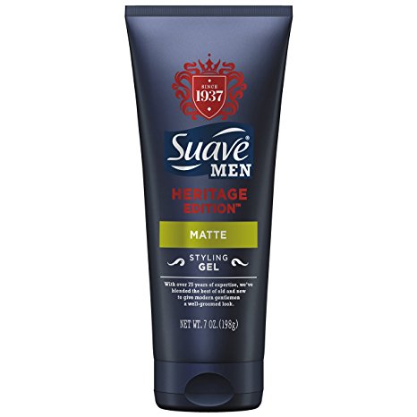 Suave Men Styling Gel, Heritage Edition Matte 7 oz