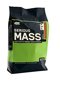 Optimum Nutrition Serious Mass Chocolate Protein Powder Gainer, 5.44 Kilograms