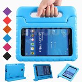 Samsung Galaxy Tab 4 70 Kids Case - BMOUO EVA ShockProof Case Light Weight Kids Case Super Protection Cover Handle Stand Case for Kids Children for Samsung Galaxy Tab4 7-inch Tablet - Blue Color