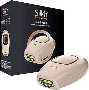 Silk'n Appareil d'épilation I Infinity Fast | Épilateur Lumière Pulsée avec technologie eHPL I Adapté à toutes les couleurs de peau I Ultrarapide, 600k Flashs, IPL I Beige