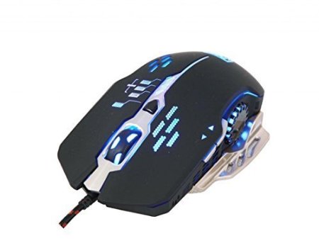 PYRUS Sades Wired Optical Ergonomics Mouse Flash Wing 2400DPI LED 6 Buttons USB Game Mice Professional Gaming MousesBlack