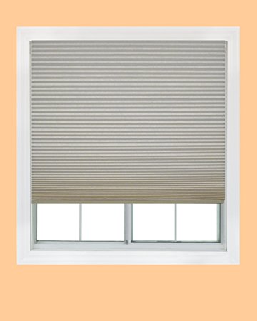 Easy Lift, 48-inch by 64-inch, Trim-at-Home (fits windows 28-inches to 48-inches wide) Cordless Honeycomb Cellular Shade, Light Filtering, Natural