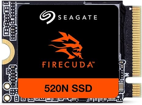 Seagate FireCuda 520N SSD 2TB SSD - M.2 2230-S2, PCIe Gen4 ×4 NVMe 1.4, speeds up to 5000MB/s, compatible with Steam Deck, Microsoft® Surface, laptop, with Rescue Services (ZP2048GV3A002)