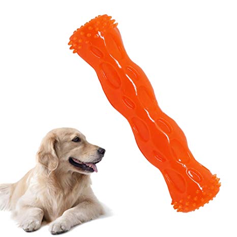 CEESC Dog Chew Toy Bone Tooth Cleaning and Puzzle Game for Puppy, 3 Sizes and 3 Colors Options