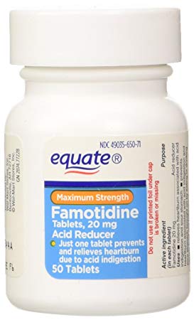 Equate - Acid Reducer, Maximum Strength, Famotidine 20 mg, 100 Tablets