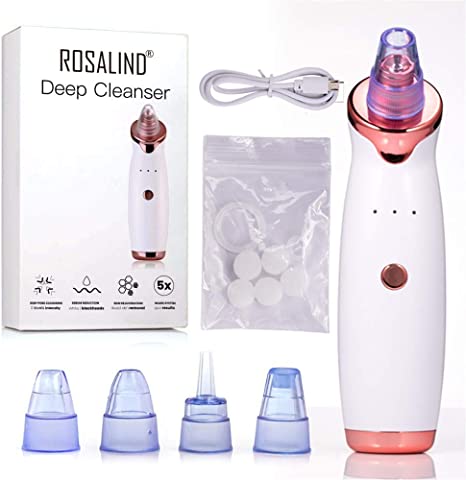 ROSALIND Electric Blackhead Remover Face Cleansing Appliances USB Rechargeable Face Cleaner Skin Cleaner