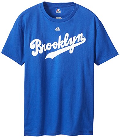 Brooklyn Dodgers Jackie Robinson Name and Number Royal Blue T-Shirt