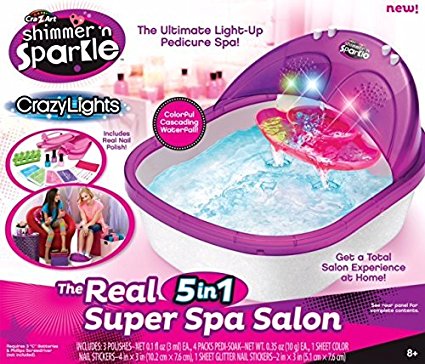 Cra-Z-Art Shimmer N' Sparkle Super Spa Salon - Pedicure Toy Set (2 SPA)