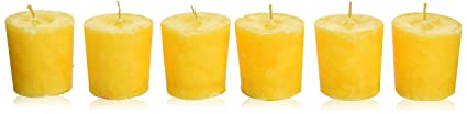 Aroma Naturals Votive Candles Essential Oil Orange Scented, Lavender and Tangerine, 6 Count