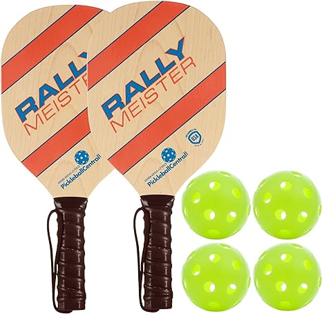 Rally Meister Pickleball Paddle and Sets by PickleballCentral | Great for Beginners, Families & Kids | Quality Pickleball Paddles and Pickleball Sets
