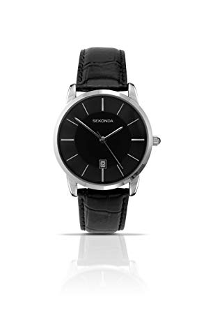 Sekonda Men's Quartz Watch with Analogue Display and Leather Strap 3346