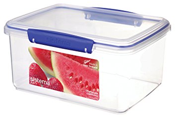 Sistema KLIP IT Food Storage Container, 3 L - Clear with Blue Clips