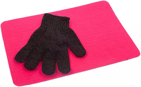 Cloud 9 Heat Proof Heat Resistant Protection Glove & Heatproof Mat for Hair Straighteners/Wands Tongs Gorgerous Pink