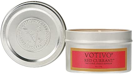 VOTIVO Aromatic Travel Tin Candle - Red Currant