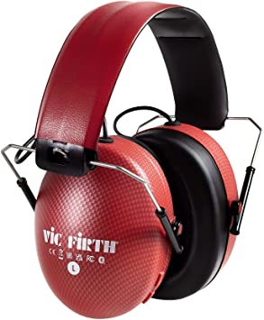Vic Firth Bluetooth Isolation Headphones, Red (VXHP0012)