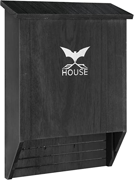 UthCracy Wooden Bat Houses for Outdoors - A Large Durable Chamber Bat Box Perfectly Designed to Attract Bats, Easy to Install.