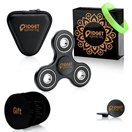 Fidget Spinner Toy EDC Hand Spinners | Ceramic Bearings Glow Finger Spinner, Perfect for ADHD & ADD