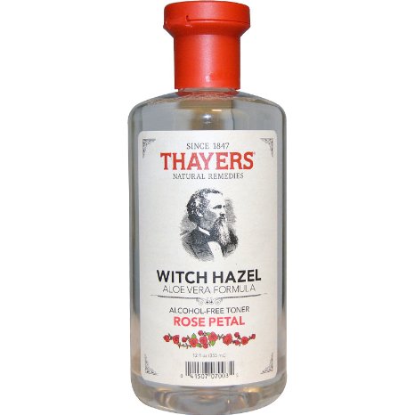 Thayers Alcohol-free Rose Petal Witch Hazel with Aloe Vera  12 oz